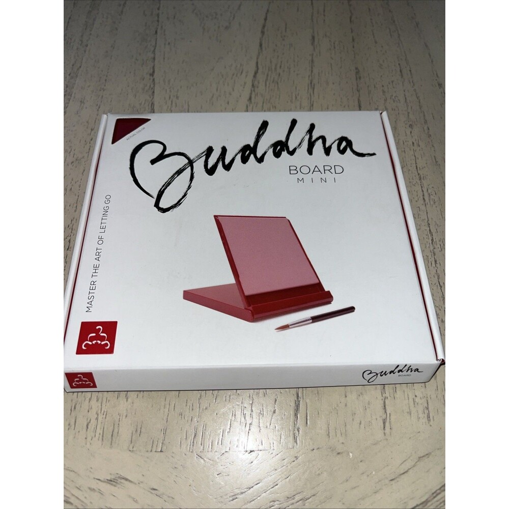 Mini Buddha Board Zen Inspired Painting Water Reusable Paintbrush Art NEW